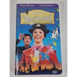 Vintage 1964 Walt Disney VHS Movie MARY POPPINS Masterpiece Collection